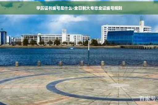 学历证书编号是什么-全日制大专毕业证编号规则