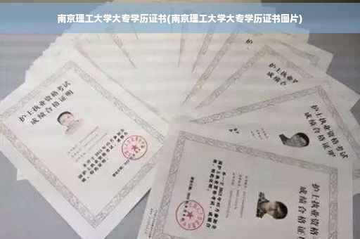 南京理工大学大专学历证书(南京理工大学大专学历证书图片)