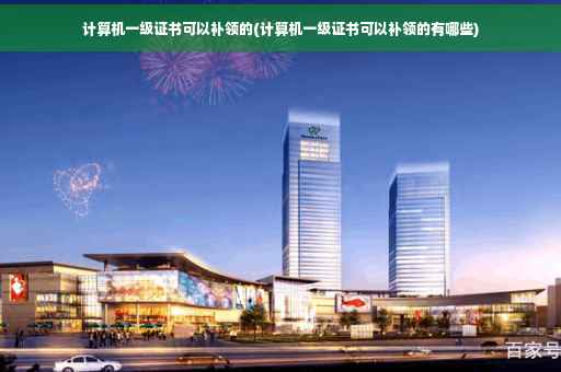 计算机一级证书可以补领的(计算机一级证书可以补领的有哪些)
