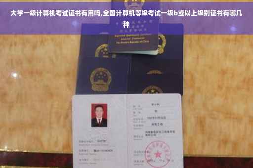 大学一级计算机考试证书有用吗,全国计算机等级考试一级b或以上级别证书有哪几种