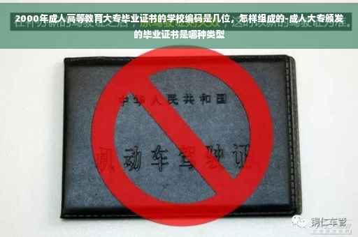 2000年成人高等教育大专毕业证书的学校编码是几位，怎样组成的-成人大专颁发的毕业证书是哪种类型