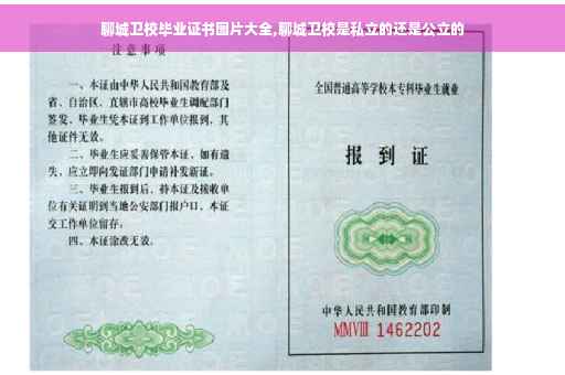 聊城卫校毕业证书图片大全,聊城卫校是私立的还是公立的