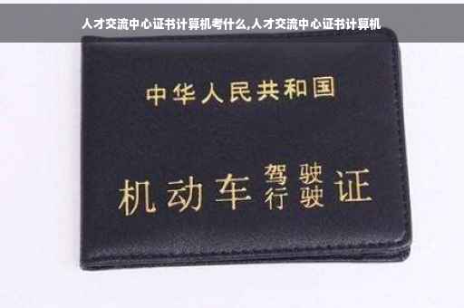 人才交流中心证书计算机考什么,人才交流中心证书计算机