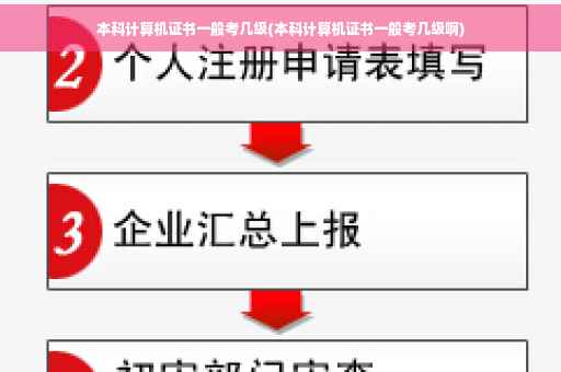 本科计算机证书一般考几级(本科计算机证书一般考几级啊)
