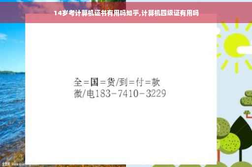 14岁考计算机证书有用吗知乎,计算机四级证有用吗