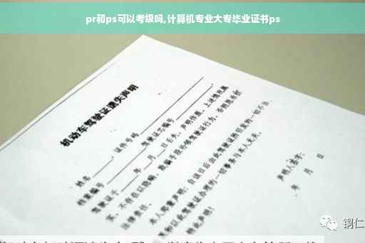 pr和ps可以考级吗,计算机专业大专毕业证书ps