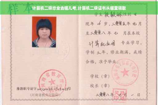 计算机二级毕业去哪儿考,计算机二级证书从哪里领取