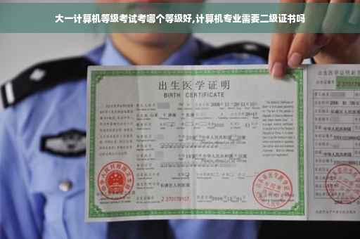 大一计算机等级考试考哪个等级好,计算机专业需要二级证书吗