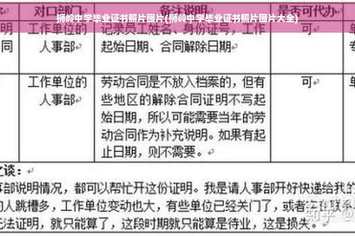 狮岭中学毕业证书照片图片(狮岭中学毕业证书照片图片大全)
