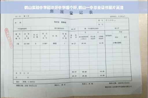 鹤山实验中学和沙坪中学哪个好,鹤山一中毕业证书图片高清
