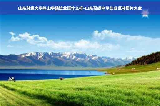 山东财经大学燕山学院毕业证什么样-山东高级中学毕业证书图片大全