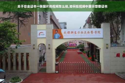 关于毕业证书一张图片的视频怎么拍,如何在视频中展示荣誉证书