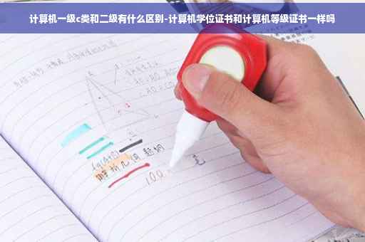 计算机一级c类和二级有什么区别-计算机学位证书和计算机等级证书一样吗