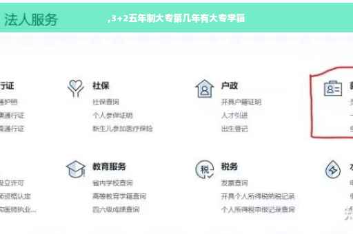 ,3+2五年制大专第几年有大专学籍