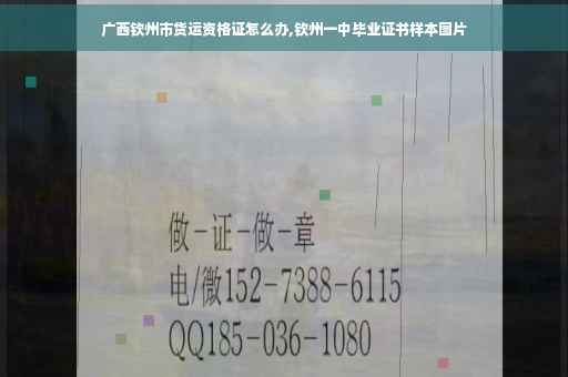 广西钦州市货运资格证怎么办,钦州一中毕业证书样本图片 广西钦州市货运资格证怎么办,钦州一中毕业证书样本图片