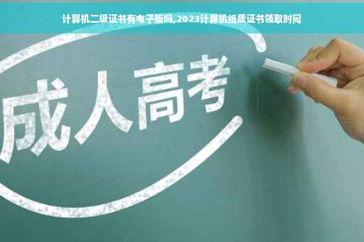 计算机二级证书有电子版吗,2023计算机纸质证书领取时间
