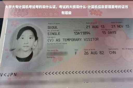 大学大专计算机考试考的是什么证，考试的大纲是什么-计算机信息管理要考的证书有哪些