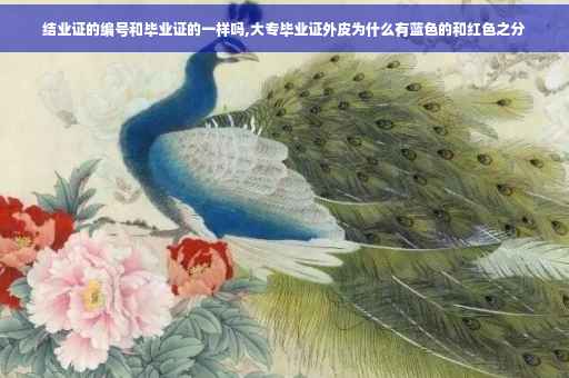 结业证的编号和毕业证的一样吗,大专毕业证外皮为什么有蓝色的和红色之分