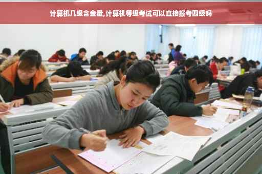 计算机几级含金量,计算机等级考试可以直接报考四级吗