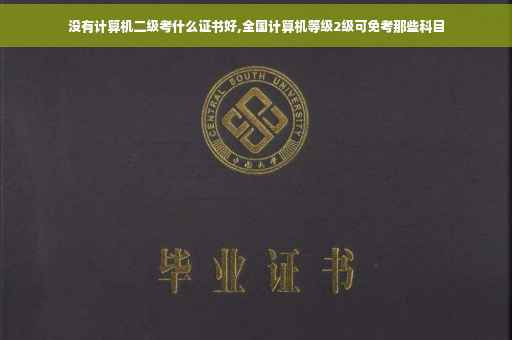 没有计算机二级考什么证书好,全国计算机等级2级可免考那些科目