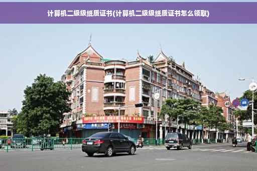 计算机二级级纸质证书(计算机二级级纸质证书怎么领取)