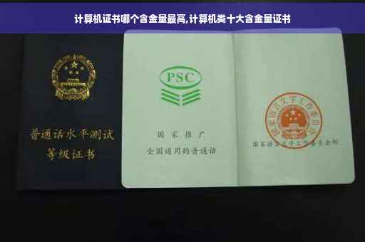 计算机证书哪个含金量最高,计算机类十大含金量证书