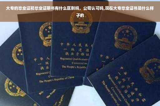 大专的毕业证和毕业证明书有什么区别吗，公司认可吗,现在大专毕业证书是什么样子的