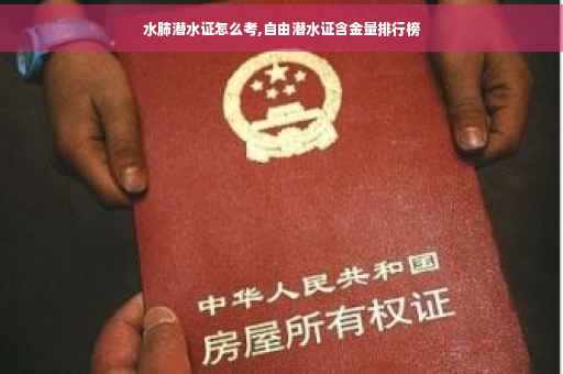 水肺潜水证怎么考,自由潜水证含金量排行榜 水肺潜水证怎么考,自由潜水证含金量排行榜