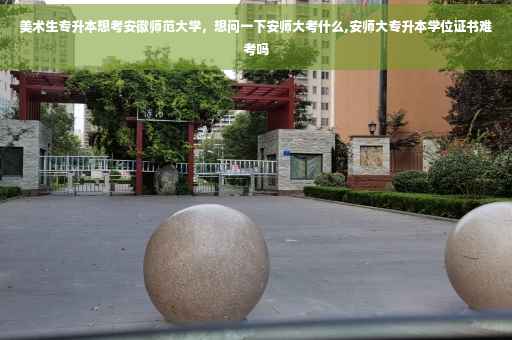 美术生专升本想考安徽师范大学，想问一下安师大考什么,安师大专升本学位证书难考吗