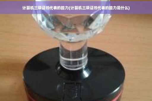 计算机三级证书代表的能力(计算机三级证书代表的能力是什么)