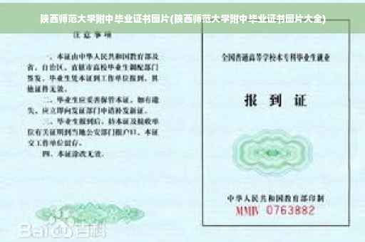 陕西师范大学附中毕业证书图片(陕西师范大学附中毕业证书图片大全)