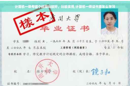 计算机一级考哪个科目比较好，比较实用,计算机一级证书要怎么学习