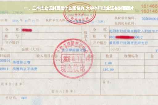 一，二本毕业证封面是什么颜色的,大学本科毕业证书封面图片