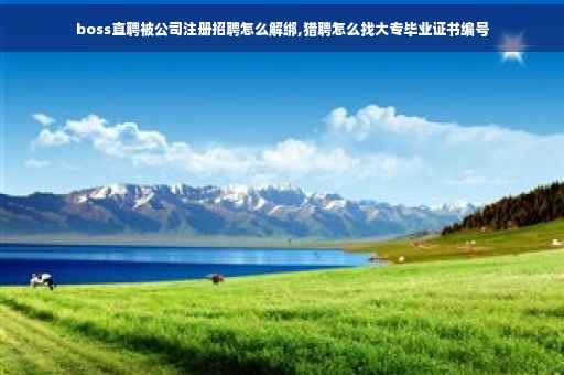 boss直聘被公司注册招聘怎么解绑,猎聘怎么找大专毕业证书编号 boss直聘被公司注册招聘怎么解绑,猎聘怎么找大专毕业证书编号