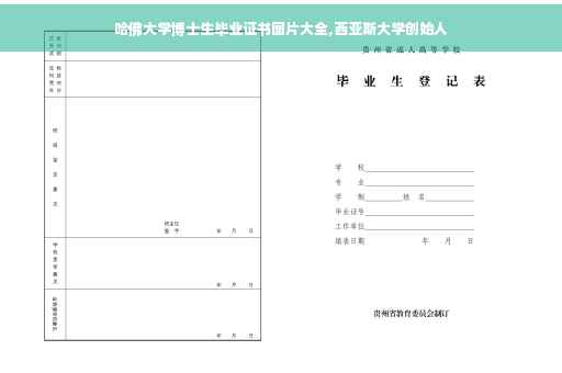 哈佛大学博士生毕业证书图片大全,西亚斯大学创始人