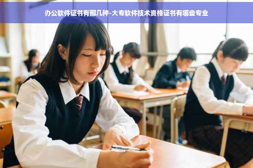 办公软件证书有那几种-大专软件技术资格证书有哪些专业 办公软件证书有那几种-大专软件技术资格证书有哪些专业