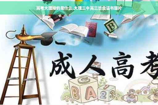 高考大理指的是什么,大理三中高三毕业证书图片