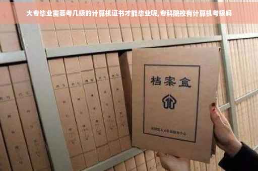大专毕业需要考几级的计算机证书才能毕业呢,专科院校有计算机考级吗