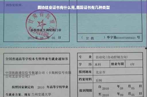 舞协结业证书有什么用,舞蹈证书有几种类型