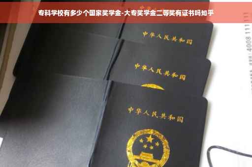 专科学校有多少个国家奖学金-大专奖学金二等奖有证书吗知乎