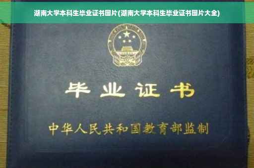 湖南大学本科生毕业证书图片(湖南大学本科生毕业证书图片大全)