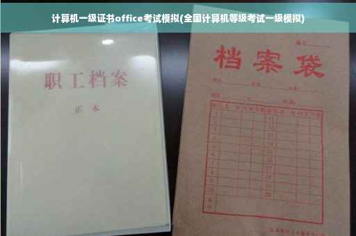 计算机一级证书office考试模拟(全国计算机等级考试一级模拟)