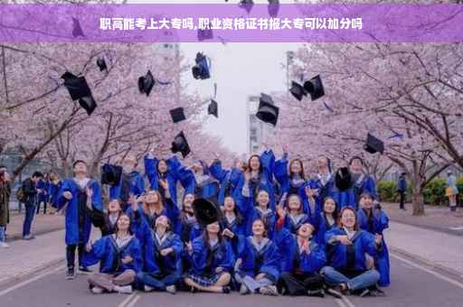 职高能考上大专吗,职业资格证书报大专可以加分吗
