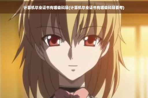 计算机毕业证书有哪些科目(计算机毕业证书有哪些科目要考)