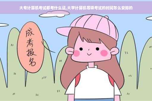 大专计算机考试都考什么证,大学计算机等级考试的时间怎么安排的