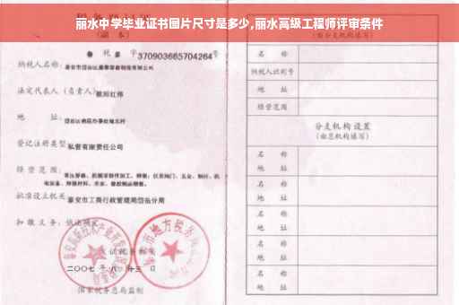 丽水中学毕业证书图片尺寸是多少,丽水高级工程师评审条件