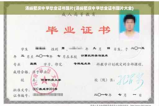 汤峪聚庆中学毕业证书图片(汤峪聚庆中学毕业证书图片大全)