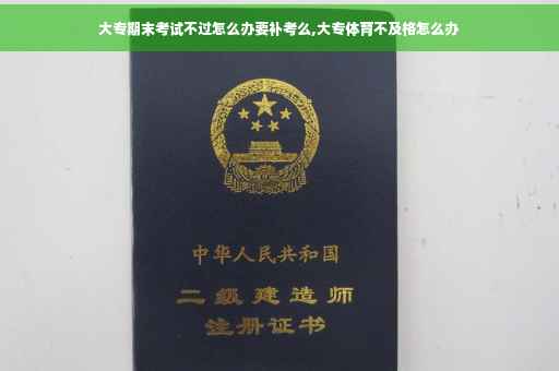 大专期末考试不过怎么办要补考么,大专体育不及格怎么办