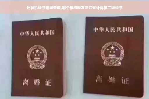 计算机证书哪里查询,哪个机构颁发浙江省计算机二级证书