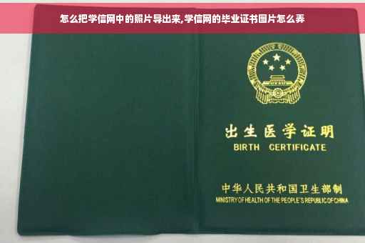 怎么把学信网中的照片导出来,学信网的毕业证书图片怎么弄